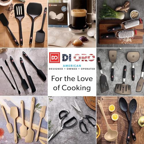 DI ORO Silicone Spatula Set - 600F Heat Resistant, 5-Pc Clay - color: Clay