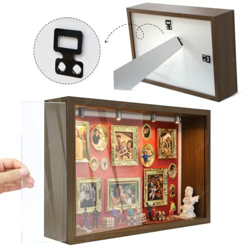 Memory Museum Kit Mini Picture Frame Shadow Box 9×13×3.3", Romantic for Her, Warm Pet Memorial, Personalized Gift for Woman, Wedding, Birthday, Mother, Graduation, Christmas