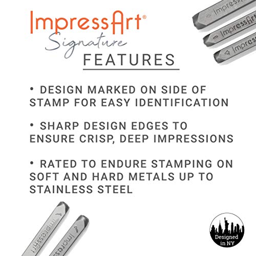 ImpressArt - Palm Tree Signature Metal Design Stamp, 6mm