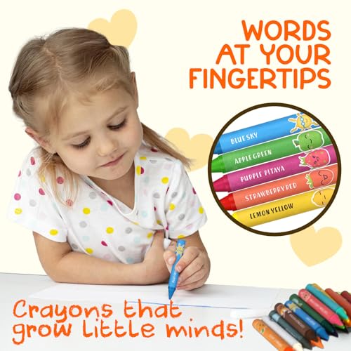 TinyGeeks Jumbo Crayons (18 Colors) – Non-Toxic, Washable Crayons for Toddlers and Kids (Ages 1-8) – Easy-to-Hold - Ideal for Travel, Art, and Learning