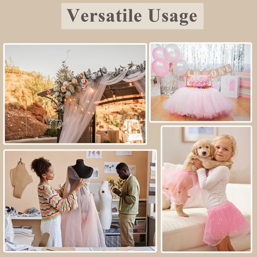 Honey Gold Tulle Fabric Roll 54 Inch x 10 Yards Tulle Ribbon - color: Honey Gold, size: 54 Inch X 10 Yards
