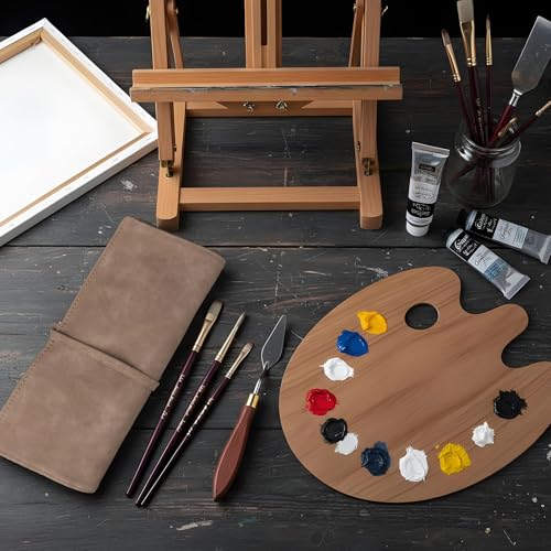 PrecisionAuto Superior Artist Paint Brush Set, 24 Professional Brushes