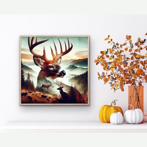 ARPADAMO Diamond Art Kits for Adults,Deer Diamond Painting Kits 14 x 14in | Diamond Painting Kit - Sparkling Full Drill Design Perfect for Home Decor, Holiday Gifting, And Relaxing Crafting 14x14inch - color: DP00698