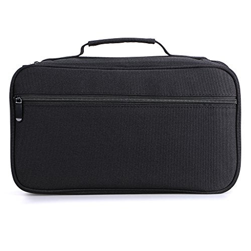 BTSKY Art Marker Carrying Case Lipstick Organizer-60 Slots Canvas Zippered - color: Black