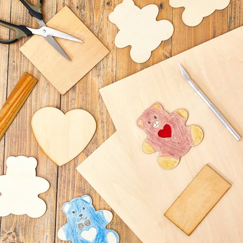 18 Pcs 16" X 24"X 1/8" Basswood Plywood Sheets for Laser Cutting | 3mm Plywood Wood Thin Sheets for DIY Arts Crafts Woodworking Scroll Sawing Projects Painting Drawing - size: 16" X 24"X 1/8"