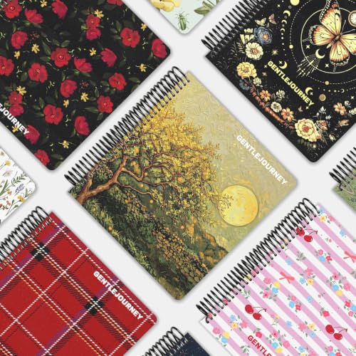 Hardcover Sketchbook,7.2"x8.3"Spiral Bound Drawing Pad,Citrus Moonlight | 150gsm(92lb)Acid-Free Thick Paper,Blank Art Journal for Adults,Artists&Beginners,Ideal for Sketching,Doodling and Mixed Media - color: citrus moonlight