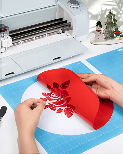 Gwybkq Cutting Mat, Compatible With Cricut Maker 3/Maker/Explore 3/Air 2/Air/One 12 Pack 12x12 Adhesive Sticky Light Cut Mats Replacement Accessories Quilting Scrapbooking & Stamping Supplies Blue - color: Blue(Light)