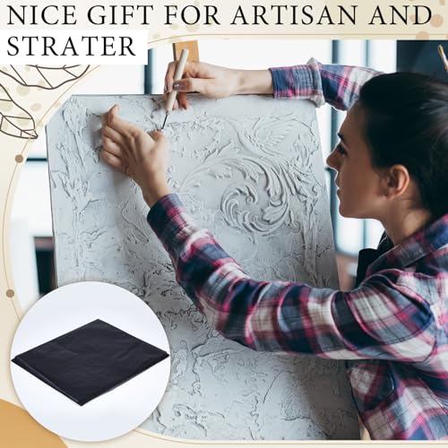 Dinifee 5 Sheets Large Carbon Paper for Tracing 20.3 x 36 Inch Graphite Transfer Paper Waxed Carbon Transfer Paper for Wood, Paper, Canvas, Woodworking Patterns, Fabric, Sketch Drawing, Black - size: 20.3 x 36 Inch