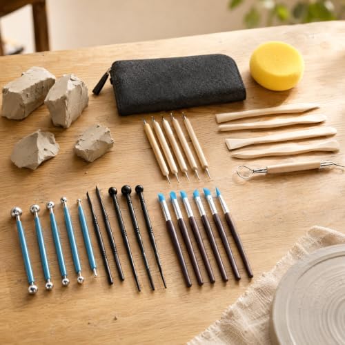 DOITOOL 25 Pcs Clay Tool Sculpting Tools Kit