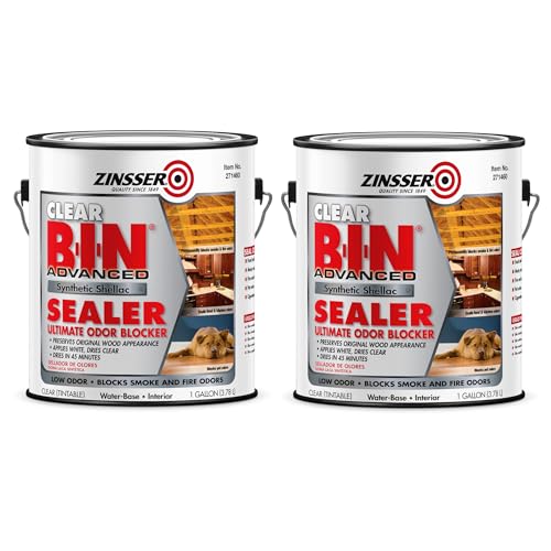 Zinsser Bulls Eye Shellac Finish & Sealer, Clear | Bulls Eye shellac finish & sealer, 1 Gallon, Clear. Fast-dry traditional shellac that seals & protects wood; stain-blocking. - size: Gallon (Pack of 2)