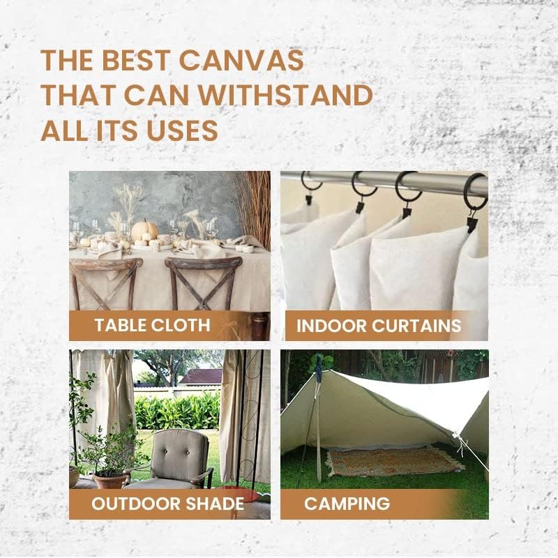 ZUPERIA Canvas Drop Cloth for Painting (Size 4' x 15' Feet Pack of 4) Painters Drop Cloth for Painting, Furniture & Floor Protection All Purpose Thick Canvas tarp with Double Stitched Edges - size: 4' x 15' Feet