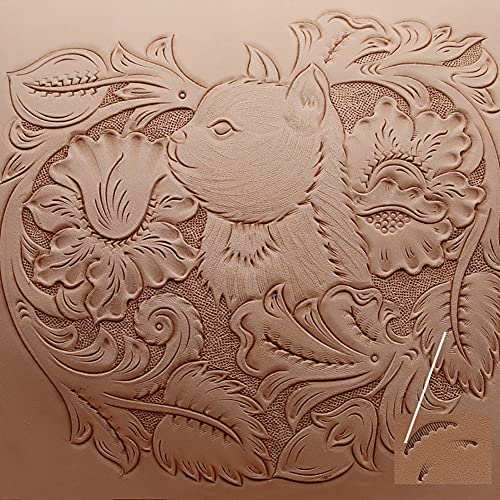 Leather Stamping Tool 304 Stainless Steel Professional Stamp Tools Leather Edge Punch Carving DIY LeatherCrafts (A, 1pc) - size: A, 1pc