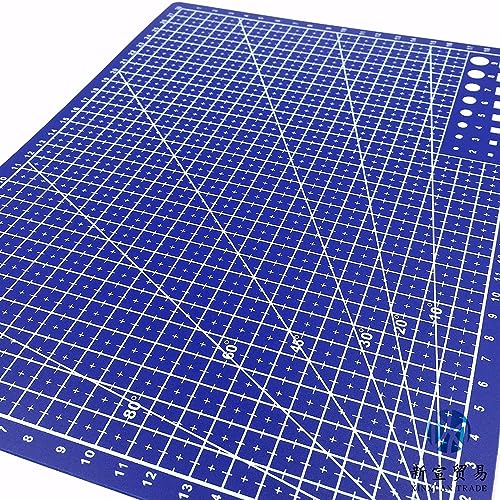 New A3 Double Side Craft Cutting Mat Cutting Board Sewing Pad Artist Carving Tools Handmade Crafts DIY Props (Blue) - color: Blue