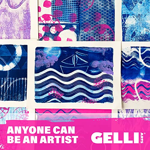 Gelli Arts Gel Printing Plate - 9" X 12" Reusable Gel Printing Plate, Printmaking Supplies, Monoprinting at Home, Arts and Crafts - size: 9" x 12"