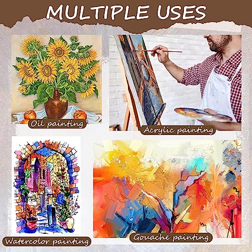 8 Yard Long x 36" Wide / 63'' Wide Large Canvas Roll 12 oz Cotton Triple Primed Canvas Roll Gesso Artist Painting Backdrop(63'' Wide x 8 Yard Long) - size: 63'' Wide x 8 Yard Long