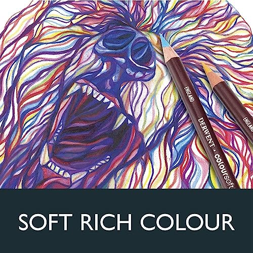 Derwent Colorsoft Pencils, 4mm Core, Metal Tin, 36 Count (0701028) - size: 36 Count (Pack of 1), style: Metal Tin
