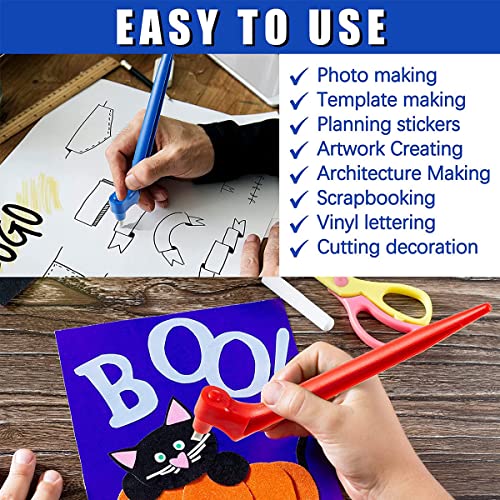 Craft cutting Tools Kit 360 Degree Rotating cutter Tools Art cut Tools with Pen 15/30/45 Degree Blades Mat for DIY Craft Hobby Scrapbook Stencil