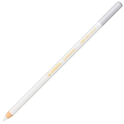 STABILO Carbothello Pastel Pencil - color: Titanium White, size: 1 Count (Pack of 1)