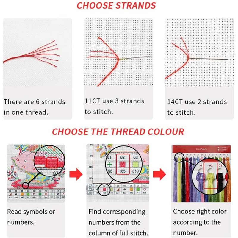 JOYSEWING Angel Girl Printed Cross Stitch for Adults Beginners Stamped Kits Counted Embroidery for Beginner Easy DIY Craft kit 11CT Cross Stitch Patterns-Asleep Angel (Girl) (Printed) 11×13.8 inch - color: Asleep angel bab(girl)