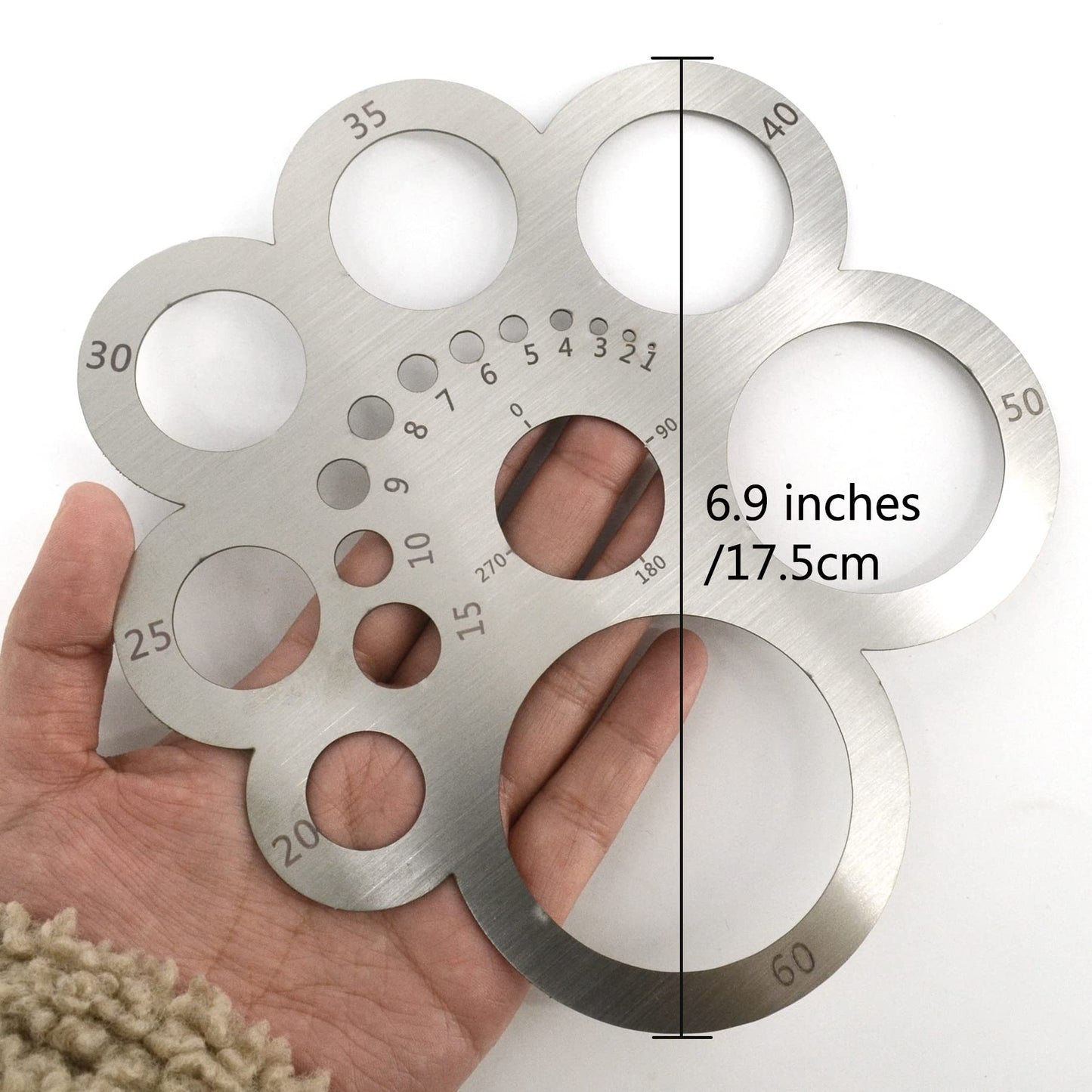 Round Leather Cutting Tool Corner Cutter Circle Drawing Template