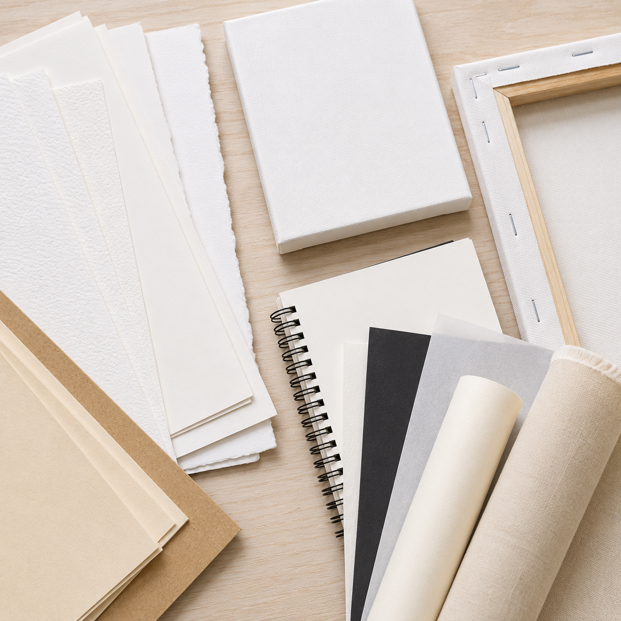 Paper, Canvas & Surfaces