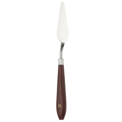 HARFINGTON Palette Knife Painting Tool 2.83" x 0.94" Stainless Steel Art Spatula Pallet Knives Scrapers Tools with Plastic Handle for Acrylic Oil Canvas Mixing Spreading, Red/Silver - size: 2.83" x 0.94"