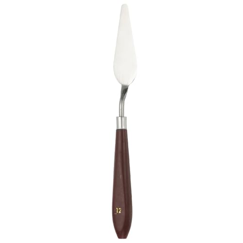 HARFINGTON Palette Knife Painting Tool 2.83" x 0.94" Stainless Steel Art Spatula Pallet Knives Scrapers Tools with Plastic Handle for Acrylic Oil Canvas Mixing Spreading, Red/Silver - size: 2.83" x 0.94"