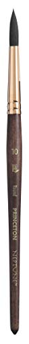 Princeton Artist Brush, Neptune Series 4750, Synthetic Squirrel Watercolor Paint Brush, Round, Size 10 - size: Size 10