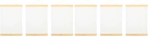 FAVOMOTO Ornament Frame White Blank Cotton Canvas Panels 3Pcs Wooden Framed Artist Canvas Board with Hanging Rope DIY Arts Accessory for Painting Acrylic Pouring Oil Paint Ornament Frames (Pack of 2) - size: 11.79 inches x 8.25 inches (Pack of 2)