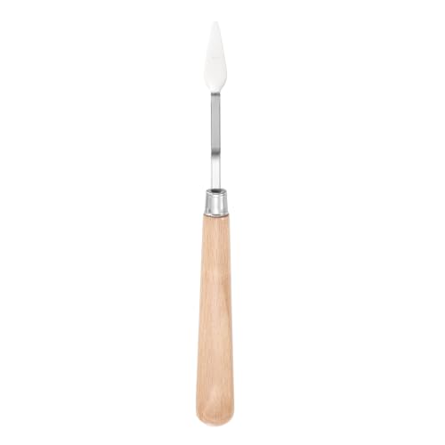 MECCANIXITY HM#2 Palette Knives 11mm Width Stainless Steel Spatula Painting Pallet Knife with Wood Handle for Oil Painting Acrylic Canvas Mixing Spreading - style: HM#2 + 11mm