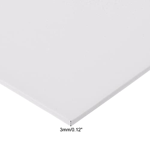 uxcell White EVA Foam Sheets 10 x 10 Inch 3mm Thickness for Crafts DIY Projects, 4 Pcs - color: White