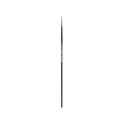 Black Swan Synthetic Red Sable Round Paint Brushes - Round Size # 0 - Professional Quality Long Handle Paint Brushes for Oil, Heavy Body Media and Acrylic - Artists of All Levels - size: Size 0
