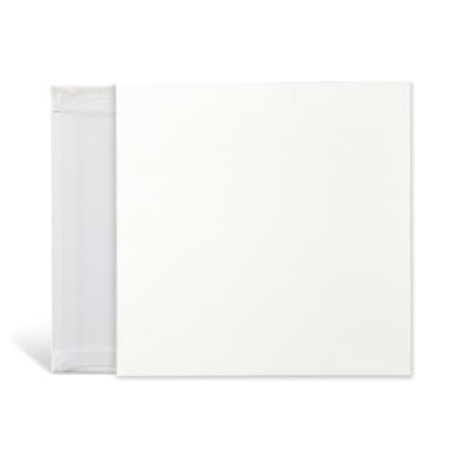 KINGART White Canvas Panel Set – Square, 8x8 Inch, 14-Pack – 100% Cotton, Pre-Primed Gesso Artist Boards for Acrylic, Oil, Sketching, & Mixed Media Painting - color: White, size: 8" x 8"