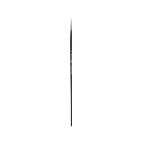 Black Swan Synthetic Red Sable Round Paint Brushes - Round Size # 2 - Professional Quality Long Handle Paint Brushes for Oil, Heavy Body Media and Acrylic - Artists of All Levels - size: Size 2