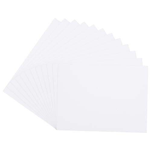 uxcell White EVA Foam Sheets, 8.3x5.9in 2mm Thick Handicraft Foam Paper for DIY Craft Projects Art Card Party Decoration, 12 Pcs - color: White