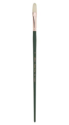 Silver Brush Limited Grand Prix Filbert Oil Paintbrush, Size 6 - size: Size 6