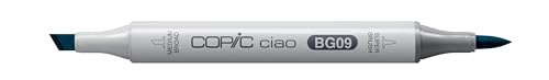 Copic Markers BG09 Ciao with Replaceable Nib, Blue Green - color: Blue Green