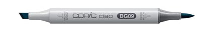 Copic Markers BG09 Ciao with Replaceable Nib, Blue Green - color: Blue Green