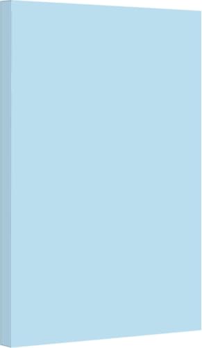 Vellum Bristol Cover 67 Pound, Smooth Finish, 250 Sheets Pack. – Premium Heavyweight Cardstock for Crafting, Printing, and Professional Projects, Acid-Free. (1, Blue, 11"x17") - color: Blue, size: 11"x17"