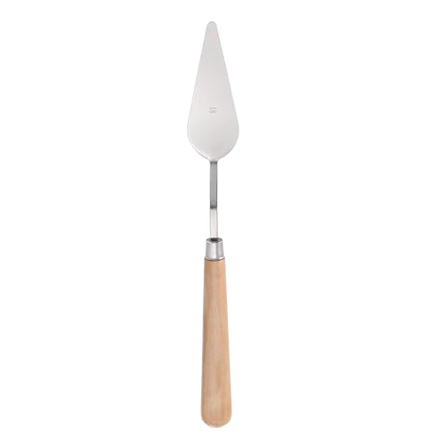 MECCANIXITY HM#18 Palette Knives 29mm Width Stainless Steel Spatula Painting Pallet Knife with Wood Handle for Oil Painting Acrylic Canvas Mixing Spreading - style: HM#18 + 29mm