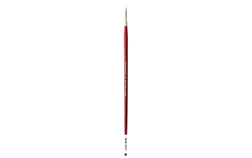 Connoisseur White Taklon All Media Brush, #1 Round - size: #1, style: Round