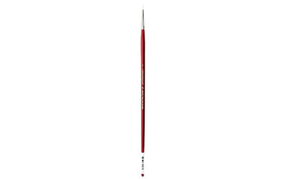 Connoisseur White Taklon All Media Brush, #1 Round - size: #1, style: Round