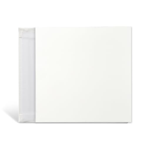 KINGART White Canvas Panel Set – Square, 6x6 Inch, 14-Pack – 100% Cotton, Pre-Primed Gesso Artist Boards for Acrylic, Oil, Sketching, & Mixed Media Painting - color: White, size: 6" x 6"