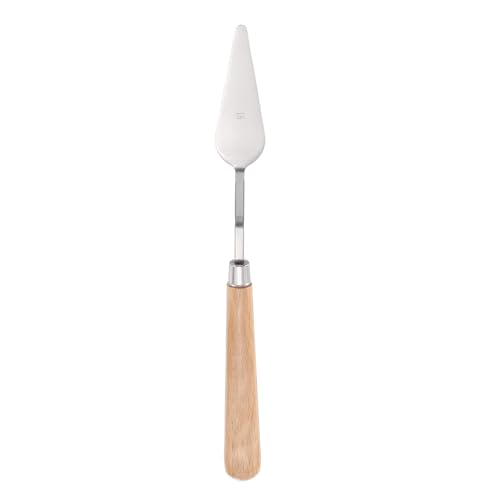 MECCANIXITY HM#16 Palette Knives 23mm Width Stainless Steel Spatula Painting Pallet Knife with Wood Handle for Oil Painting Acrylic Canvas Mixing Spreading - style: HM#16 + 23mm