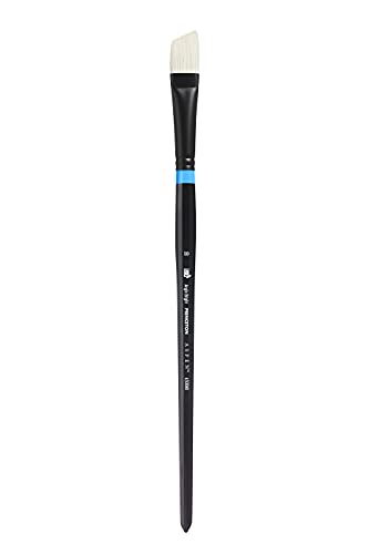 Princeton Aspen Angle Bright Brush, Synthetic, Long Handle, Size 10, 1 Count - color: Black, size: Size 10