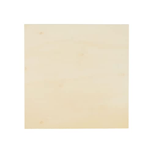 Bright Creations Art Supplies Wood Panels for Painting - 10x10 in, 0.83 in Cradle Depth, Unfinished, Pack of 6 - Cradle Boards for Painting & Craft Boards for Wall Art - size: Square 10x10in