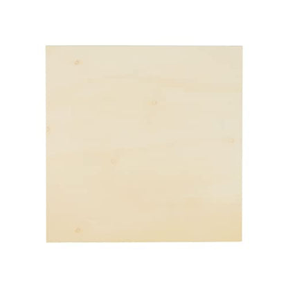 Bright Creations Art Supplies Wood Panels for Painting - 10x10 in, 0.83 in Cradle Depth, Unfinished, Pack of 6 - Cradle Boards for Painting & Craft Boards for Wall Art - size: Square 10x10in