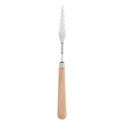 MECCANIXITY HM#13 Palette Knives 14.5mm Width Stainless Steel Spatula Painting Pallet Knife with Wood Handle for Oil Painting Acrylic Canvas Mixing Spreading - style: HM#13 + 14.5mm