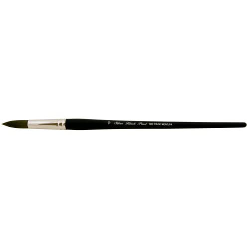 Silver Brush Limited Black Pearl Round Oil and Acrylic Paintbrush, Size 10 - size: Size 10