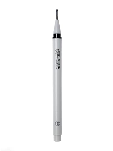 Winsor & Newton Fineliner Fine Point Pen, 1.0mm Tip, Black | A fineliner that fits every style of sketching; Smoothly tapered nib & a long barrel designed for flexible grip adjustments - color: Black, size: 1 Count (Pack of 1), style: 1.0 mm Tip